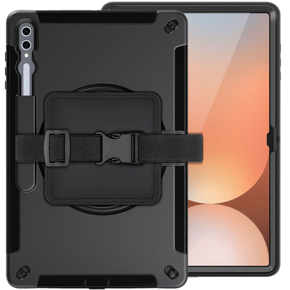 RKB-SS-X910 | Samsung Galaxy Tab S10 Ultra SM-X920 / X926B | Rainproof Rugged Case | Pilot Kneeboard & Clipboard with leg strap
