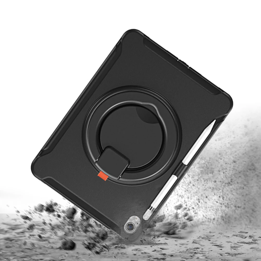 RON-iPad-N5 | iPad 11-Inch (11th Gen / A16) | Rugged case with kick-stand & pencil Holder & folding grip - Image 5