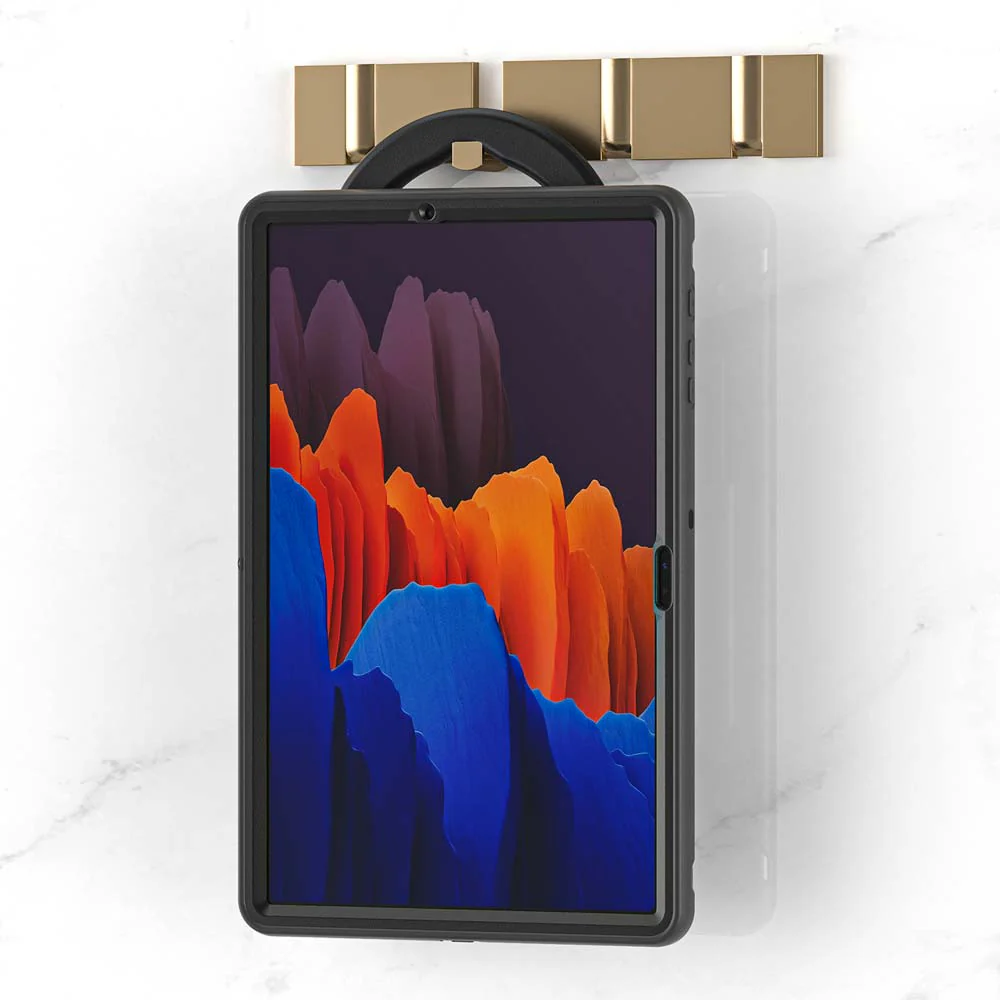 RON-SS-S7P | Samsung Galaxy Tab S8+ S8 Plus SM-X800 / SM-X806 | Rugged case with kick-stand & pencil Holder & folding grip - Image 6