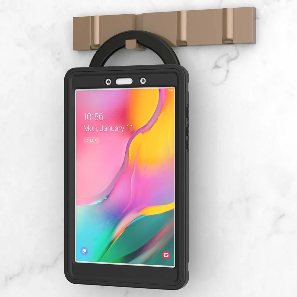 RON-SS-T290 | Samsung Galaxy Tab A 8.0 (2019) SM-T290 / T295 | Rugged case with kick-stand & pencil Holder & folding grip - Image 6