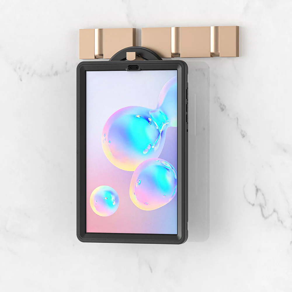 RON-SS-T860 | Samsung Galaxy Tab S6 T860 T865 | Rugged case with kick-stand & pencil Holder & folding grip - Image 6