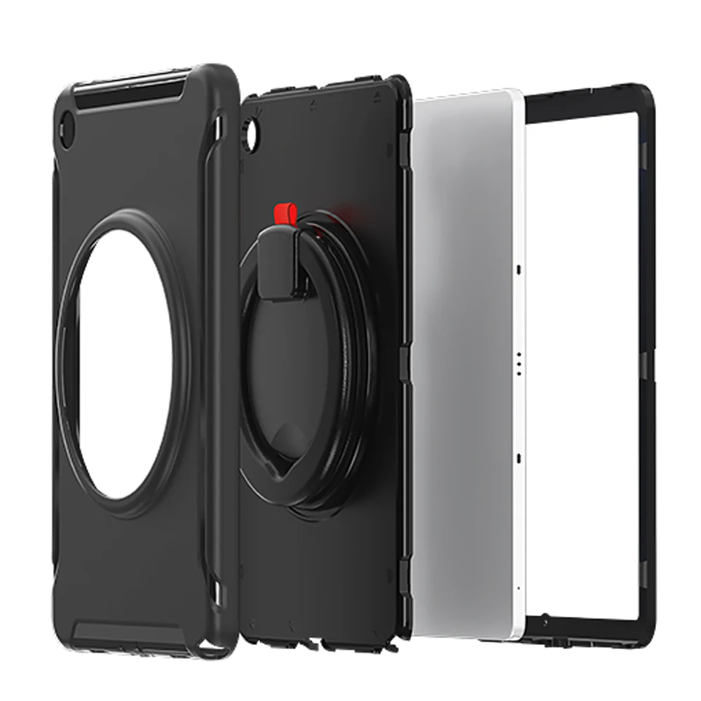 RON-SS-X230 | Samsung Galaxy Tab A11+ A11 Plus ( 11" ) SM-X230 / SM-X235 / SM-X236 / SM-X238 | Rugged case with kick-stand & pencil Holder & folding grip - Image 5