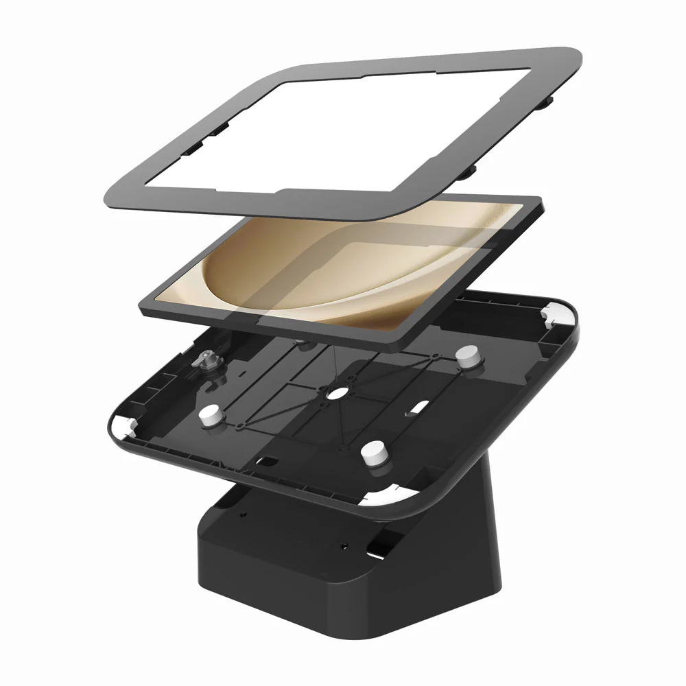 SCM1-SS-S9 | Samsung Galaxy Tab S9 SM-X710 / X716 / X718 | 2-in-1 Counter Stand Kiosk or Wall Mount | Security Enclosure with Key Lock - Image 2