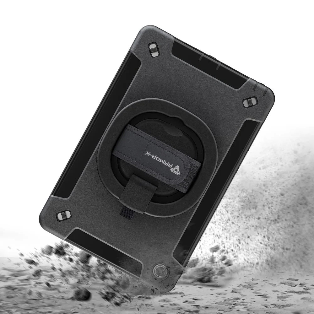 SKN-LN-M10P3 | Lenovo Tab M10 Plus ( Gen3 ) TB125 / TB128 | Rainproof military grade rugged case with hand strap and kick-stand & folding grip - Image 11