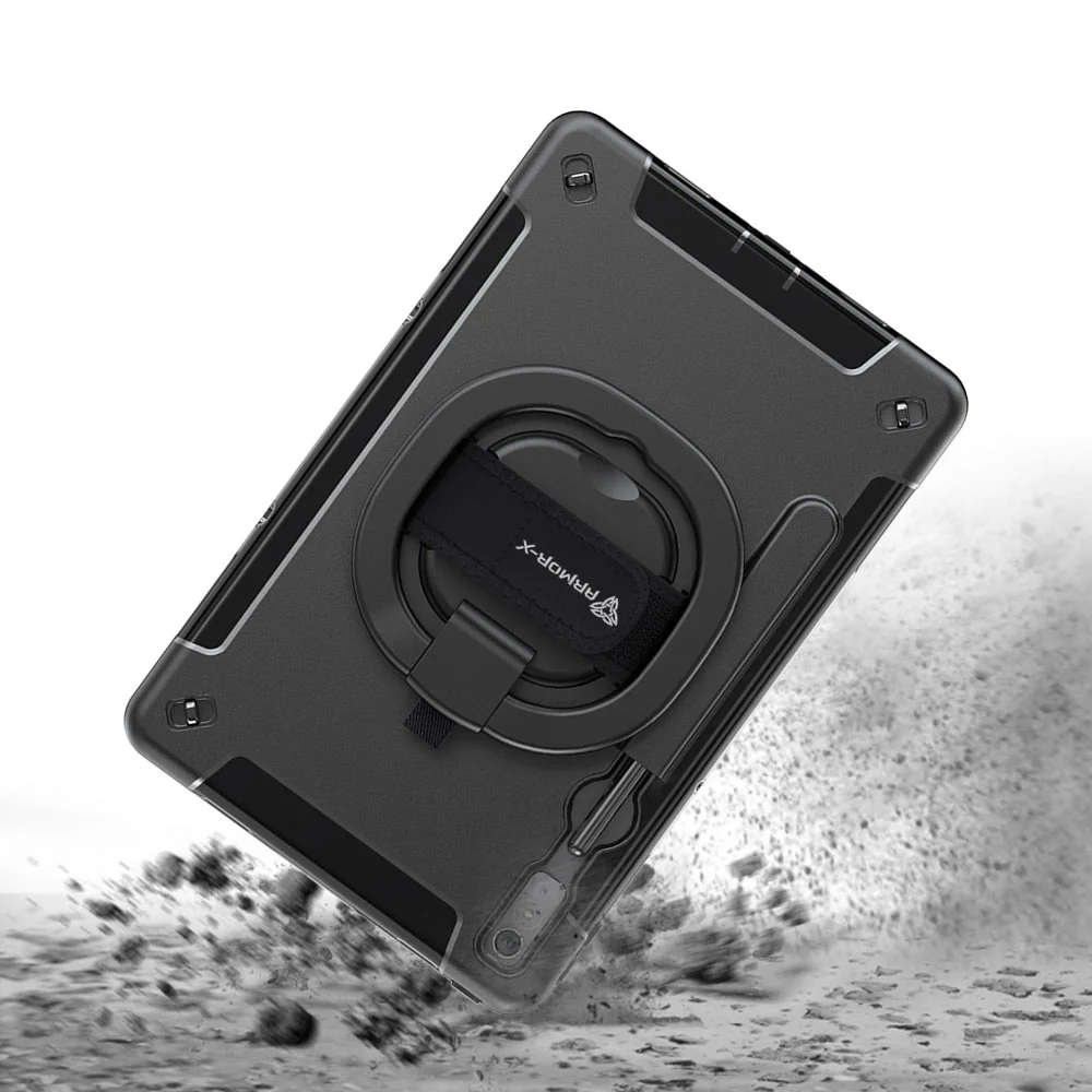 SKN-LN-P11PR2 | Lenovo Tab P11 Pro Gen 2 TB132FU | Rainproof military grade rugged case with hand strap and kick-stand & folding grip - Image 10