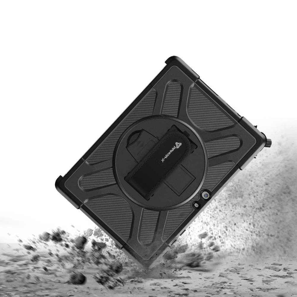 SLN-MS-SFGO3 | Microsoft Surface Go 4 / Go 3 / Go 2 / Go | Ultra 2 layers shockproof rugged case with hand strap and kick-stand Compatible with keyboard - Image 7