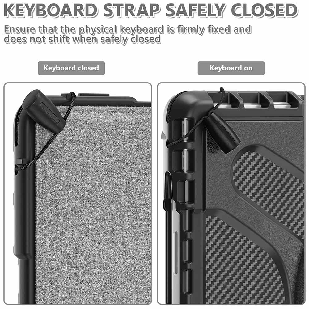 SON-MS-SFPR8 | Microsoft Surface Pro 8 | Ultra 2 layers shockproof rugged case with folding grip and kick-stand Compatible with keyboard - Image 4