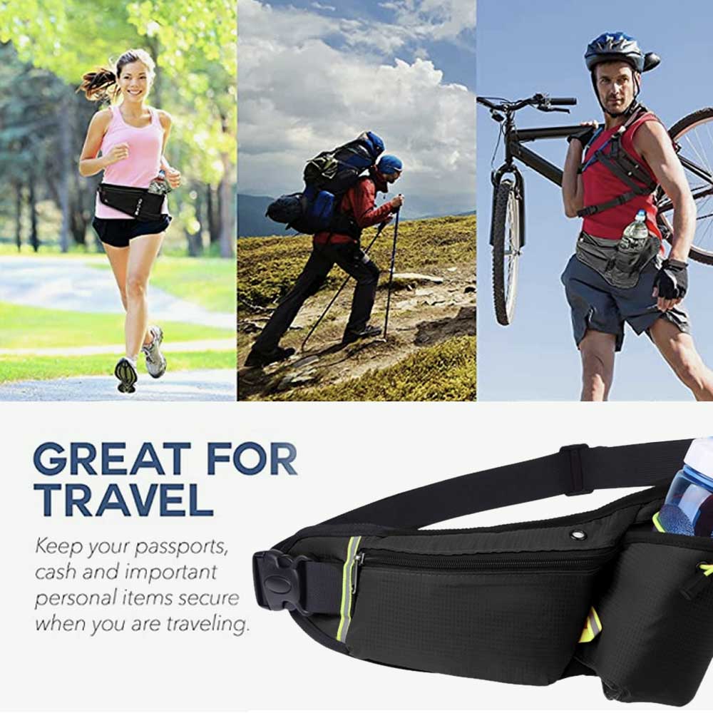 SPT-WB04 | Sports Waist Bag With Bottle Pocket - Image 4
