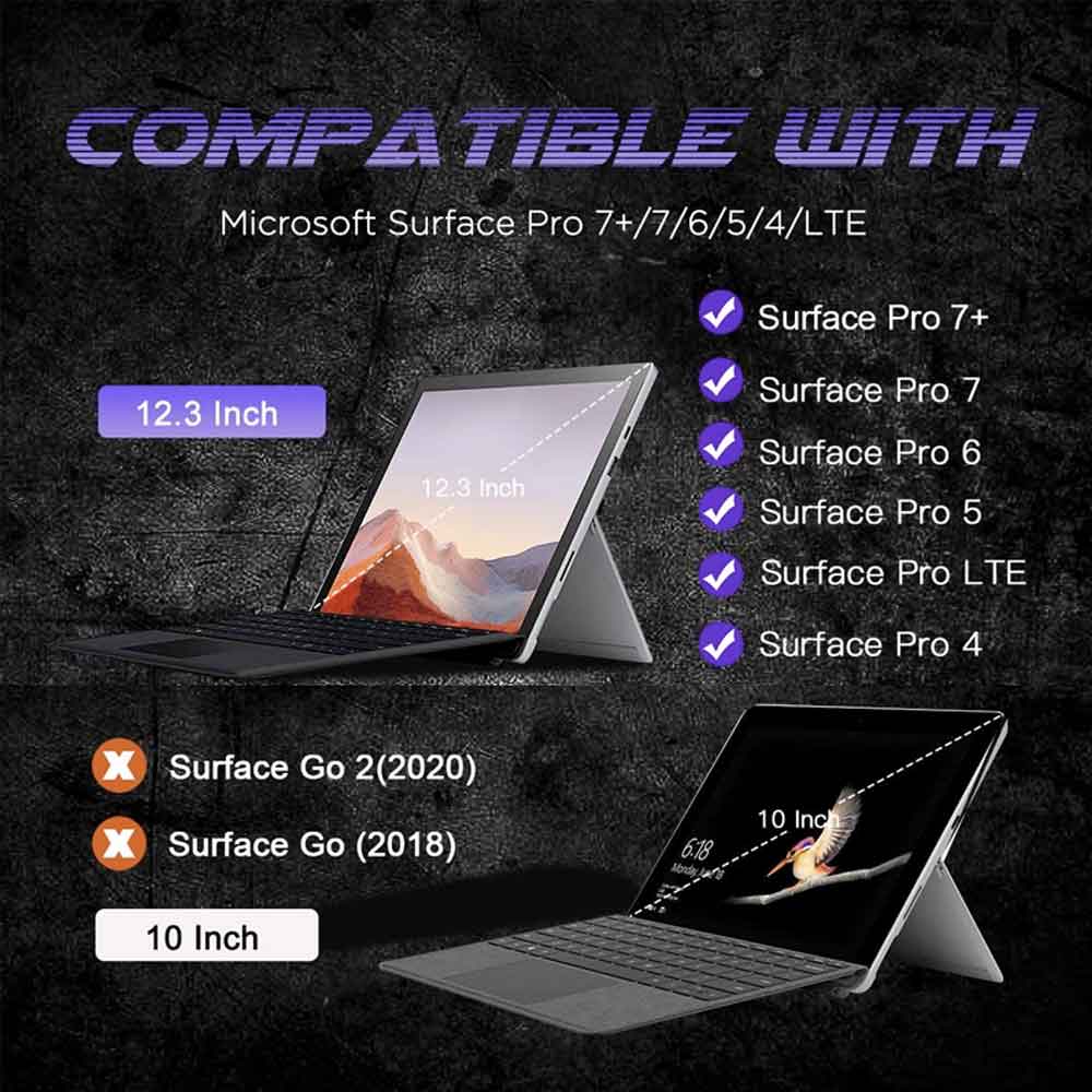 STA-MS-SFP7 | Microsoft Surface Pro 7 / 7 Plus / 6 / 5 / 4 | Shockproof Case With Kickstand - Image 7