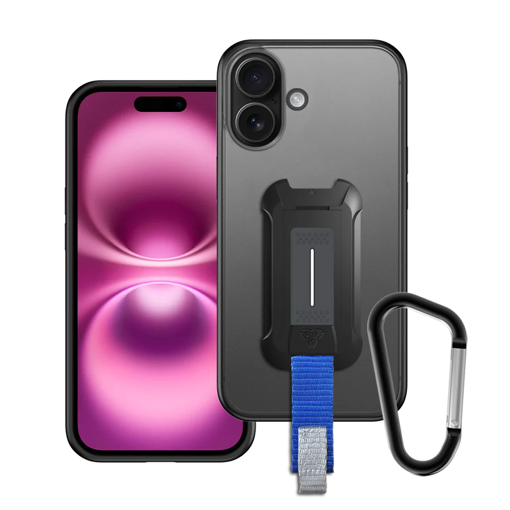 SX-IPH-16 | iPhone 16 | Shockproof Case w/ X-Mount & Carabiner