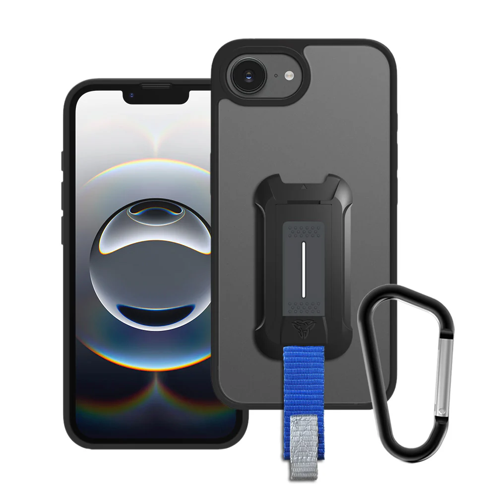 SX-IPH-16E | iPhone 17e / 16e | Shockproof Case w/ X-Mount & Carabiner - Image 2
