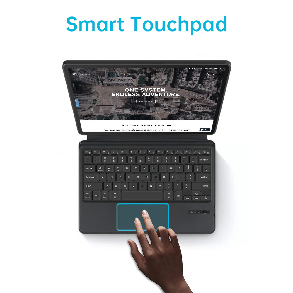 TKV-iPad-A6 | iPad Air 13 (M2) / (M3) / (M4) | Premium Keyboard Case with Multi-touch Trackpad - Image 3