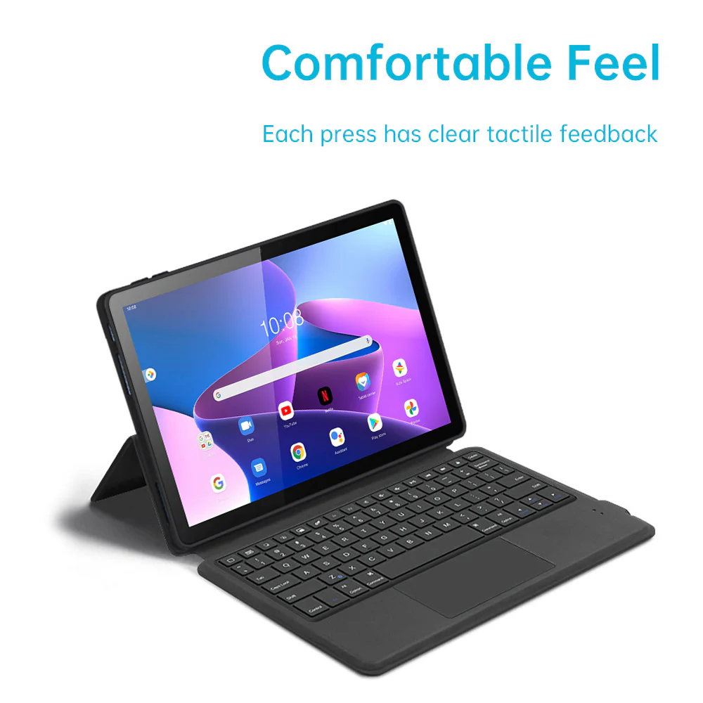 TKV-LN-M10-V3 | Lenovo Tab M10 ( Gen3 ) TB328 | Premium Keyboard Case with Multi-touch Trackpad - Image 6