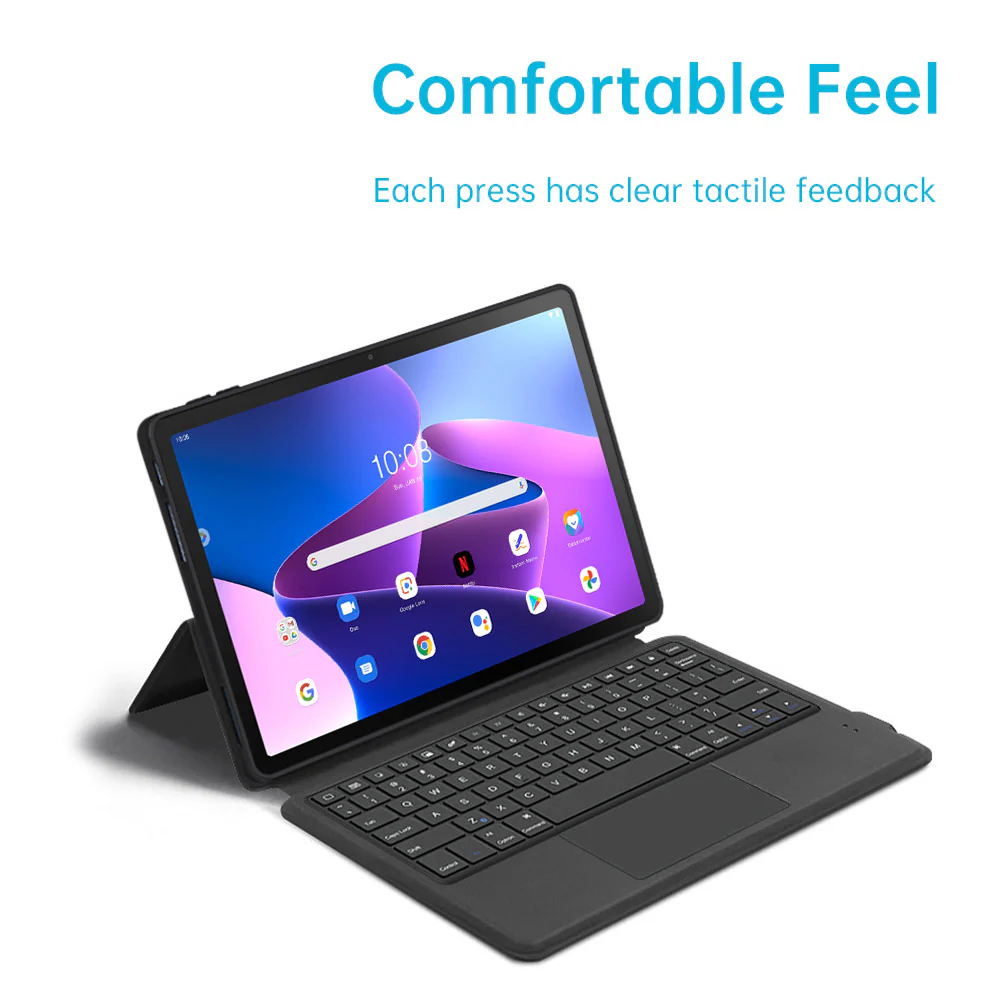 TKV-LN-M10P3 | Lenovo Tab M10 Plus ( Gen3 ) TB125 / TB128 | Premium Keyboard Case with Multi-touch Trackpad - Image 6