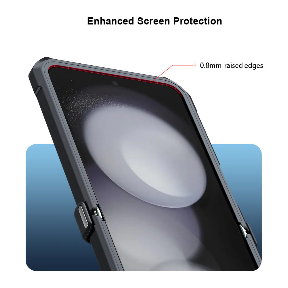 TN-SS24-ZFLIP6 | Samsung Galaxy Z Flip6 SM-F741 / Z Flip7 FE SM-F761 Case | Slim Shockproof Case - Image 3