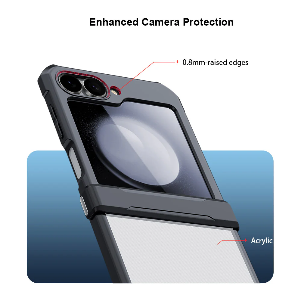 TN-SS24-ZFLIP6 | Samsung Galaxy Z Flip6 SM-F741 / Z Flip7 FE SM-F761 Case | Slim Shockproof Case - Image 4