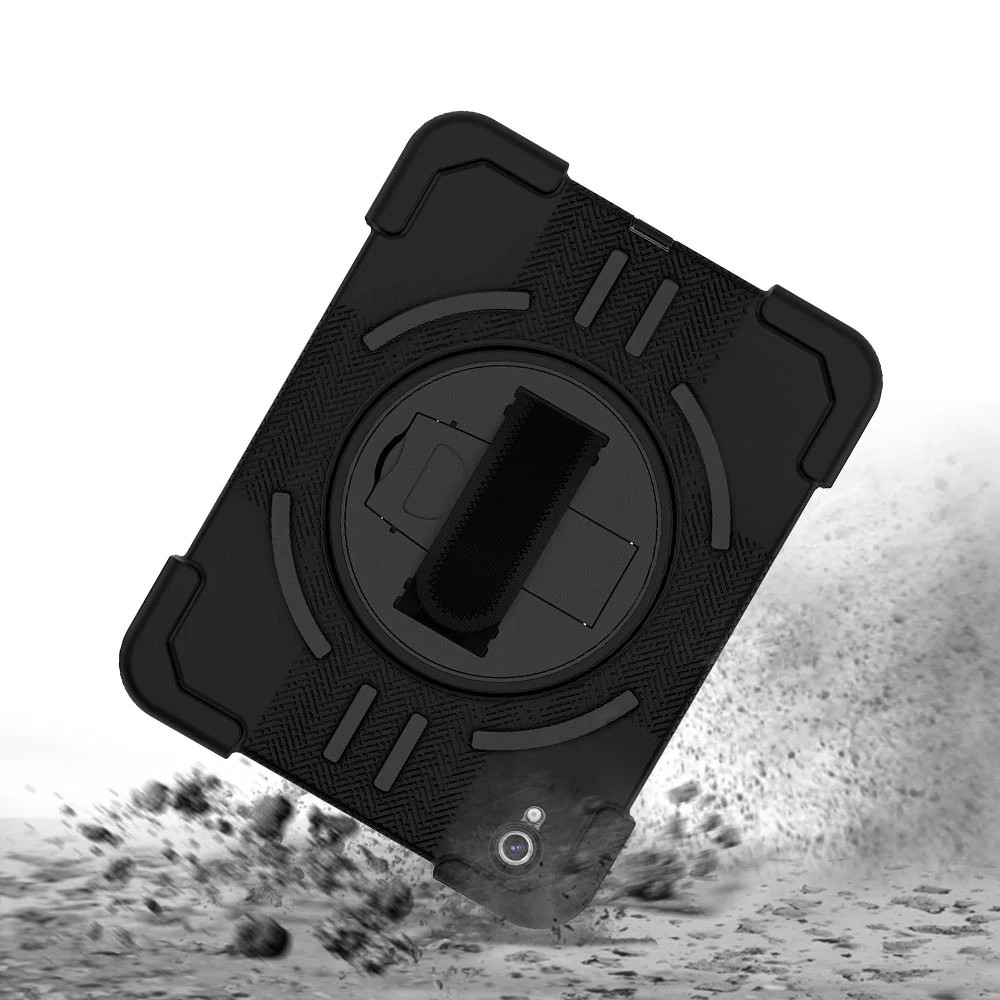 TPR-iPad-N5 | iPad 10.9 (10th Gen.) | Rainproof military grade rugged case with hand strap and kick-stand - Image 5