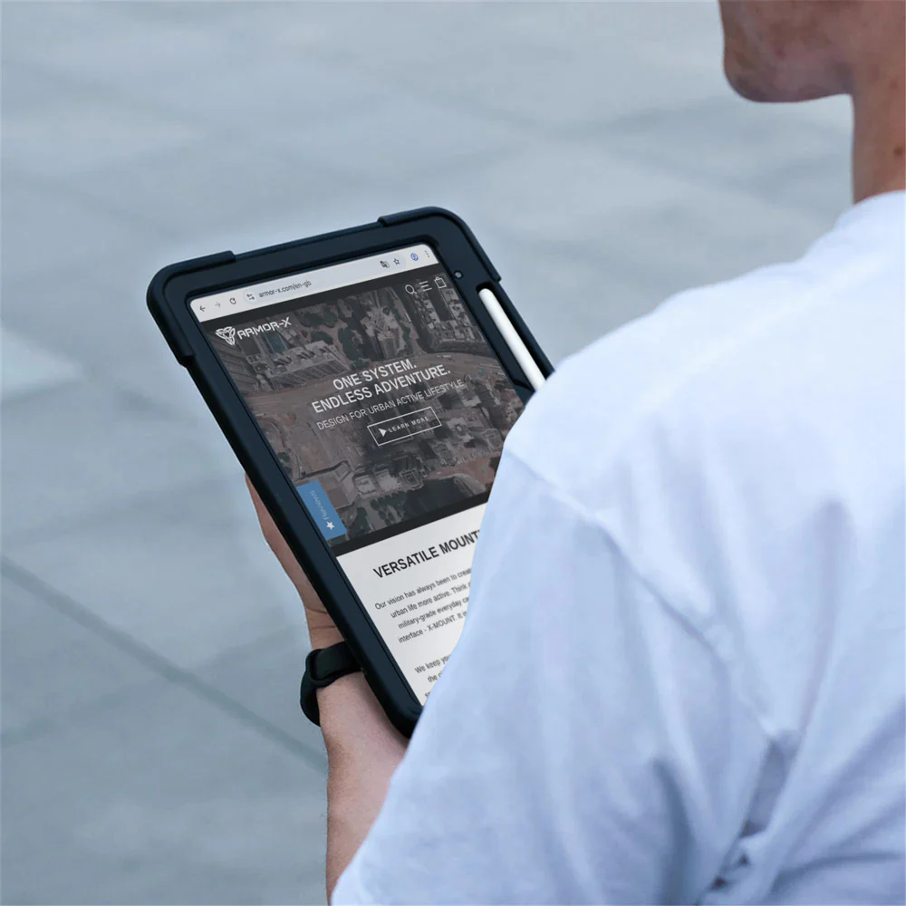 TPR-iPad-N5 | iPad 11-Inch (11th Gen / A16) | Rainproof military grade rugged case with hand strap and kick-stand - Image 8