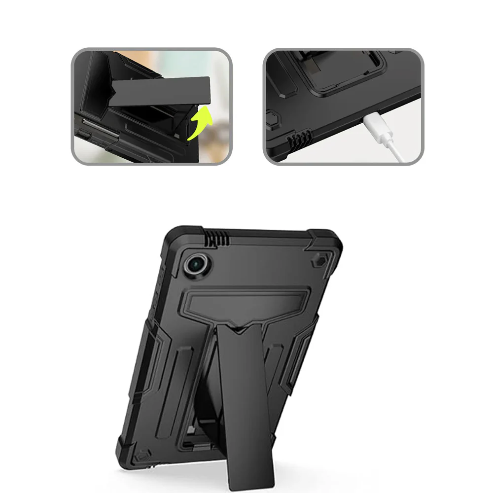 TRN-SS-X135 | Samsung Galaxy Tab A11 ( 8.7" ) SM-X133 / SM-X135 | 3 Layers Shockproof Rugged Case with Kick-Stand - Image 3