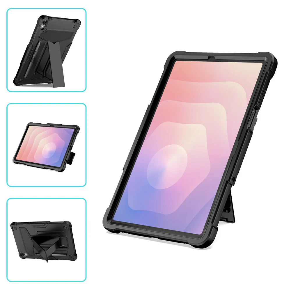 TRN-SS-X730 | Samsung Galaxy Tab S11 SM-X730 / X736 / X738 | 3 Layers Shockproof Rugged Case with Kick-Stand - Image 3