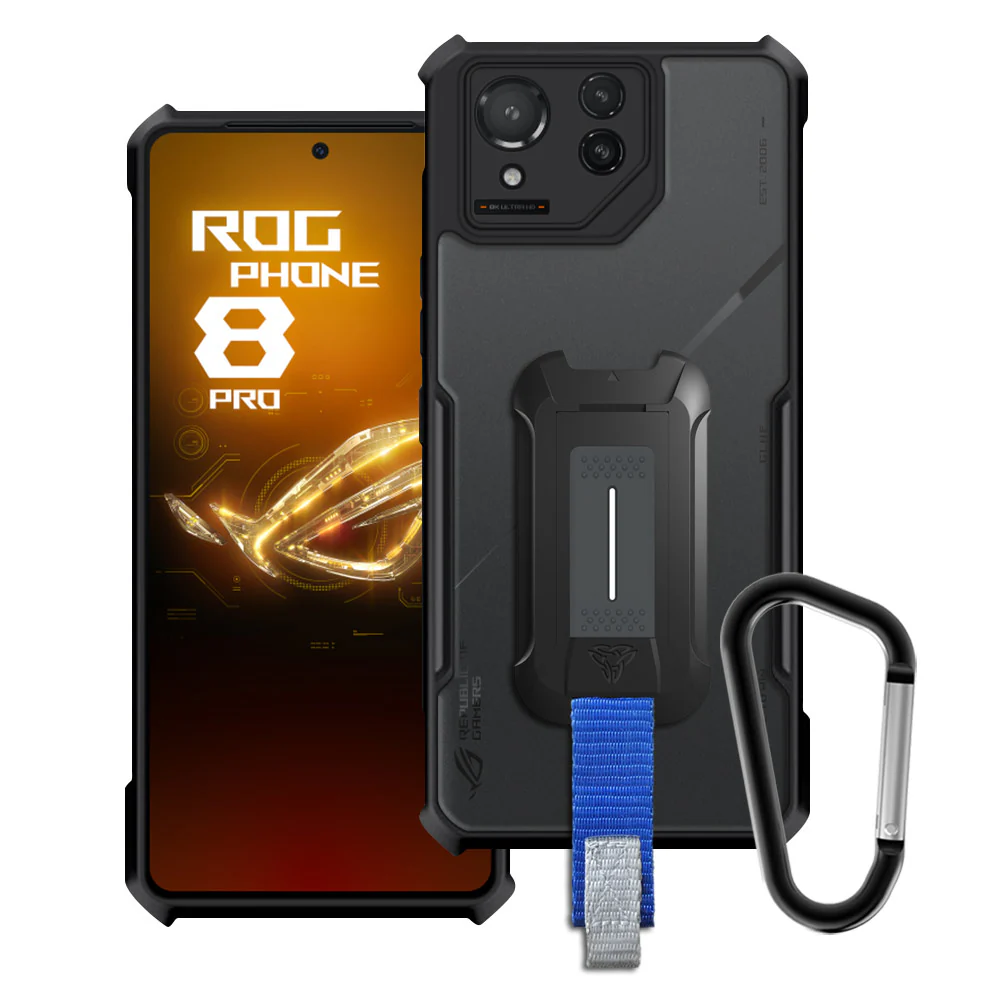 TX-AS24-ROG8P | Asus ROG Phone 8 Pro Case | Slim Shockproof Case w/ KEY Mount & Carabiner