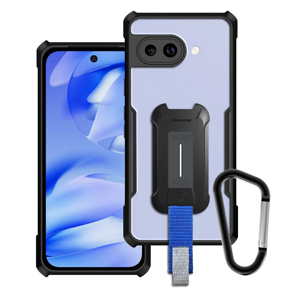 TX-GG25-PXL9A | Google Pixel 9a Case | Slim Shockproof Case w/ KEY Mount & Carabiner