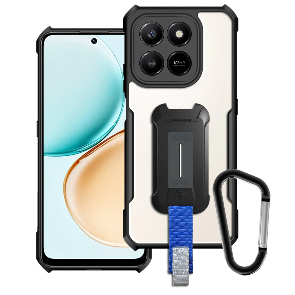 TX-HR25-X7D4G | Honor X7d 4G Case | Slim Shockproof Case w/ KEY Mount & Carabiner
