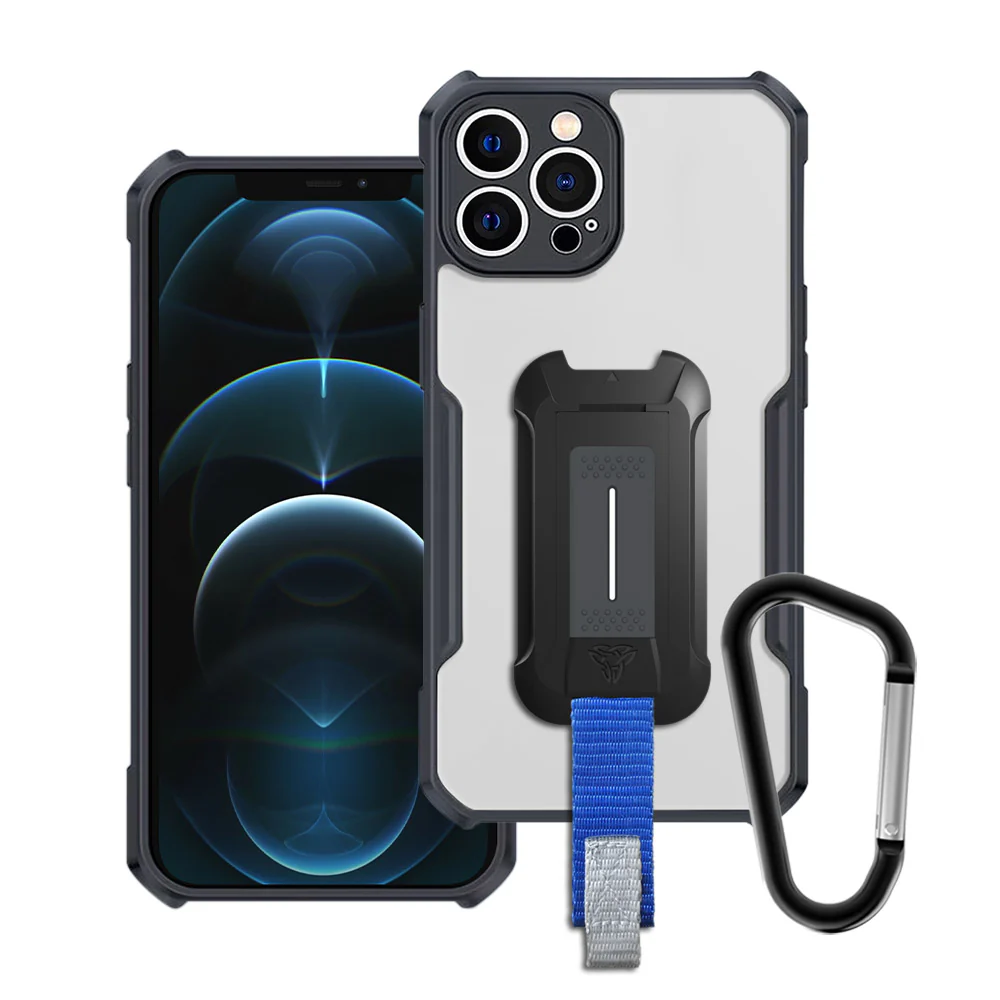 TX-IPH-12PRO | iPhone 12 Pro Case | Slim Shockproof Case w/ KEY Mount & Carabiner