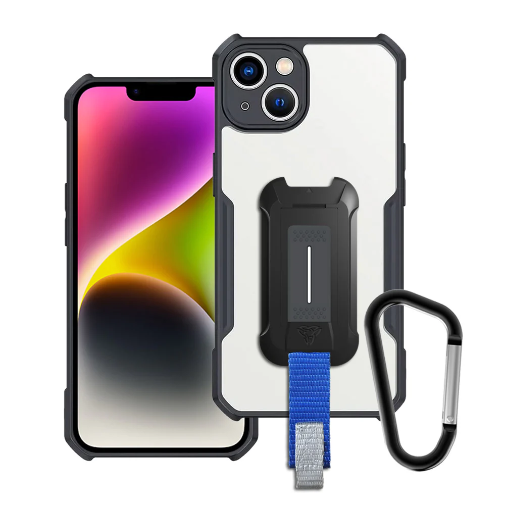 TX-IPH-14 | iPhone 14 Case | Slim Shockproof Case w/ KEY Mount & Carabiner