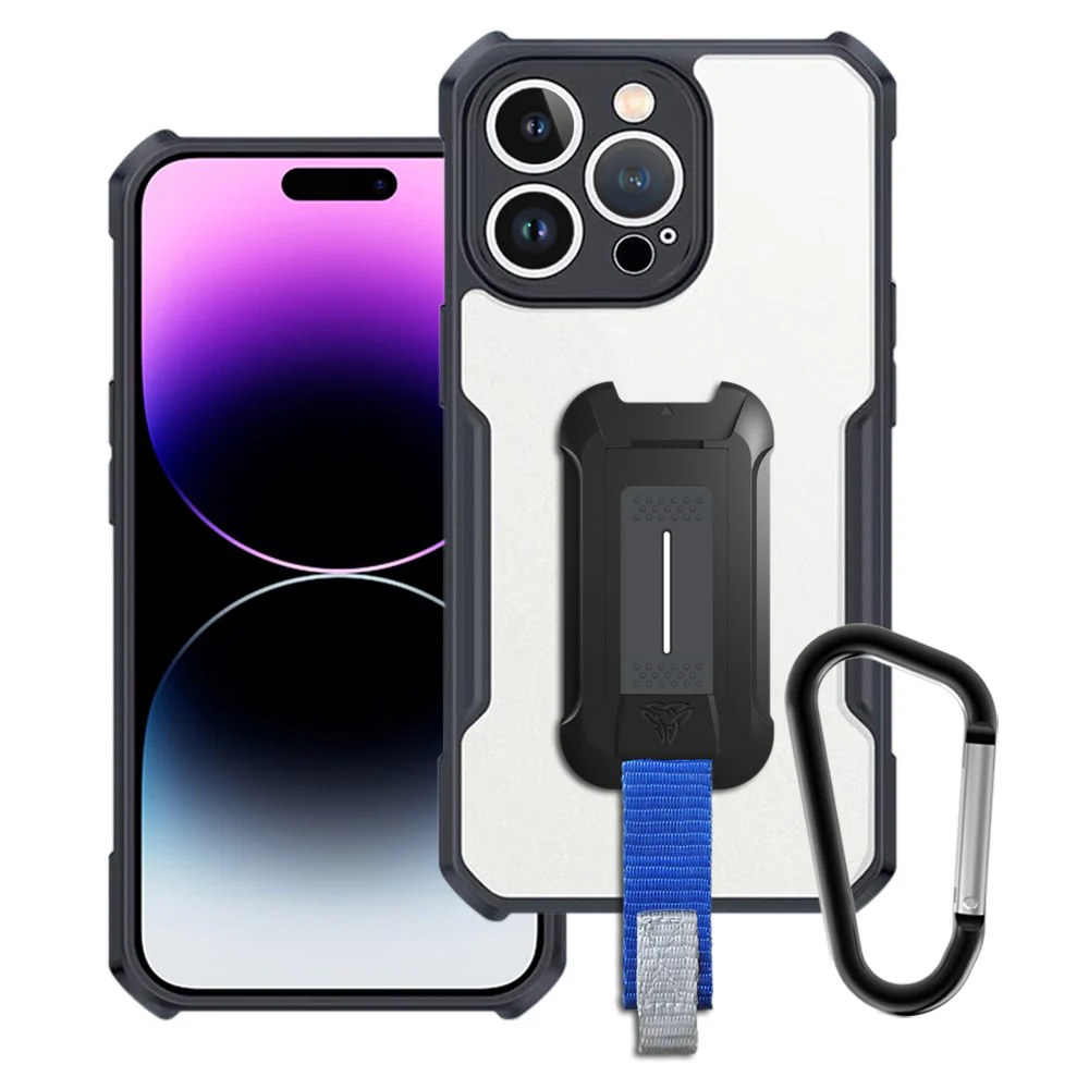 TX-IPH-14PMX | iPhone 14 Pro Max Case | Slim Shockproof Case w/ KEY Mount & Carabiner