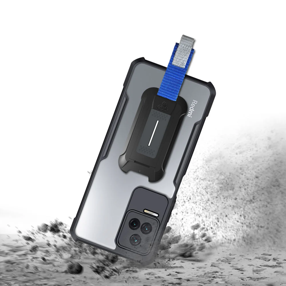 TX-Mi22-K50 | Xiaomi Redmi K50 / K50 Pro Case | Slim Shockproof Case w/ KEY Mount & Carabiner - Image 2