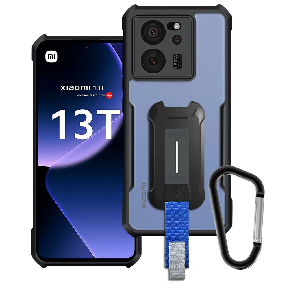 TX-Mi23-M13T | Xiaomi 13T / 13T Pro Case | Slim Shockproof Case w/ KEY Mount & Carabiner
