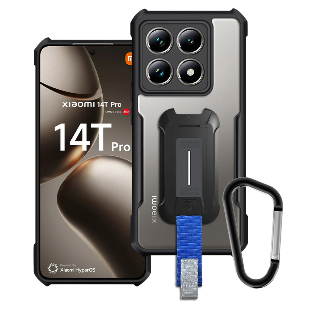 TX-Mi24-M14TP | Xiaomi 14T Pro Case | Slim Shockproof Case w/ KEY Mount & Carabiner