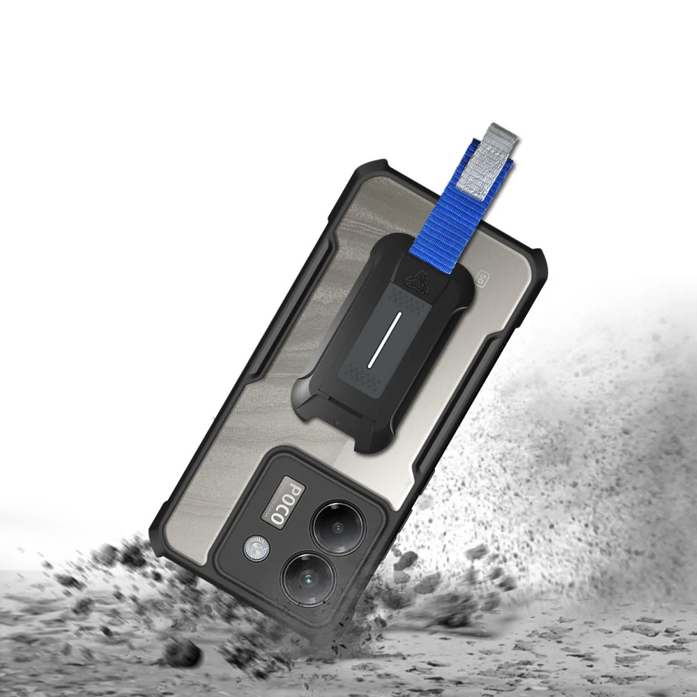 TX-Mi24-PCM7P |  Xiaomi Poco M7 Pro 5G Case | Slim Shockproof Case w/ KEY Mount & Carabiner - Image 8