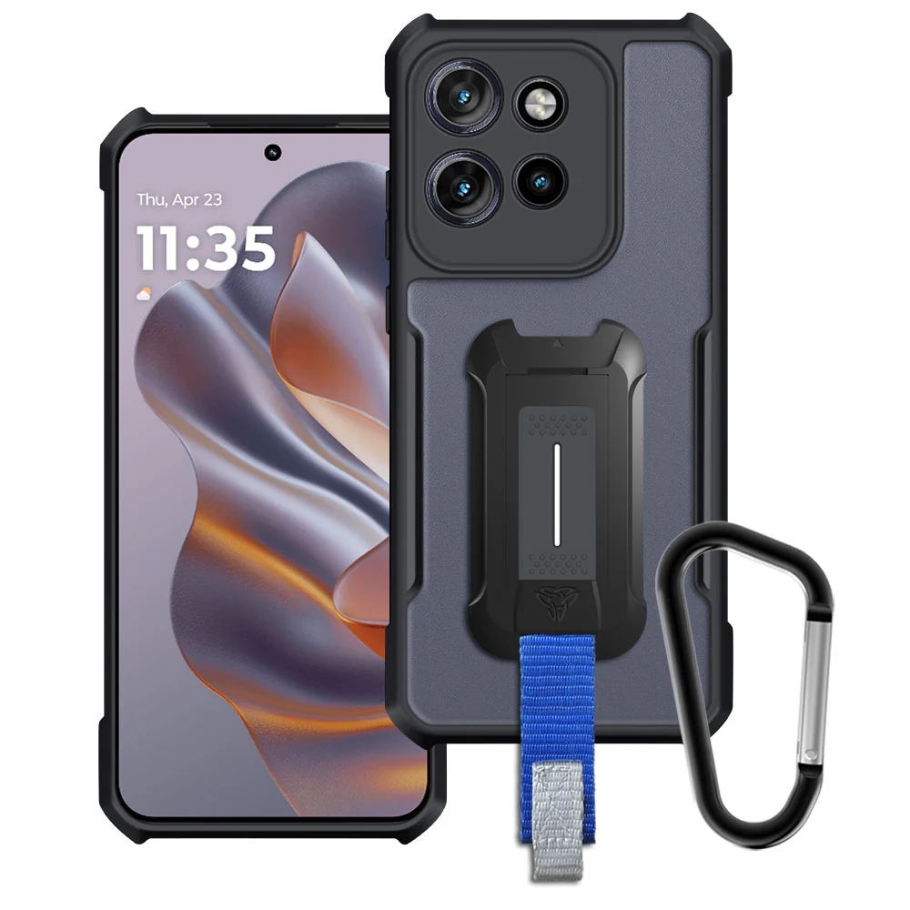 TX-MT24-EG50NEO | Motorola Edge 50 Neo Case | Slim Shockproof Case w/ KEY Mount & Carabiner