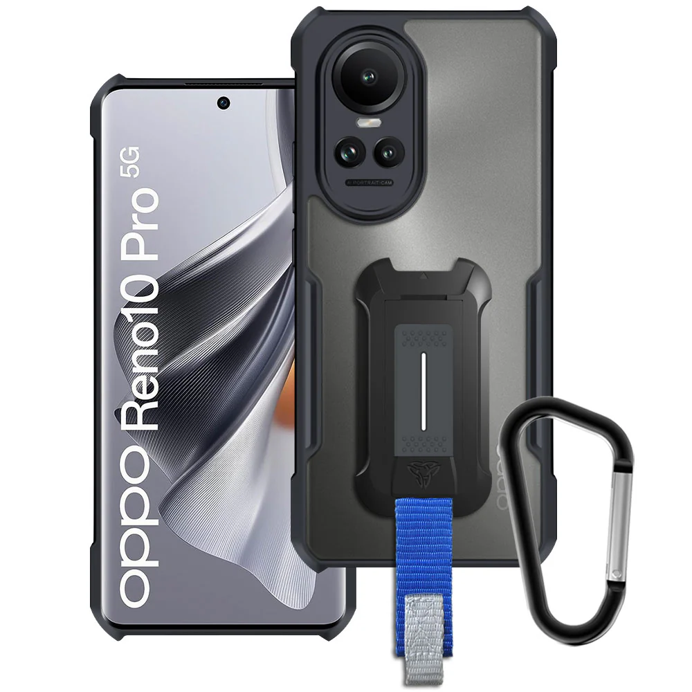 TX-OP23-RN10PR |  OPPO Reno10 Pro 5G / Reno10 5G Case | Slim Shockproof Case w/ KEY Mount & Carabiner