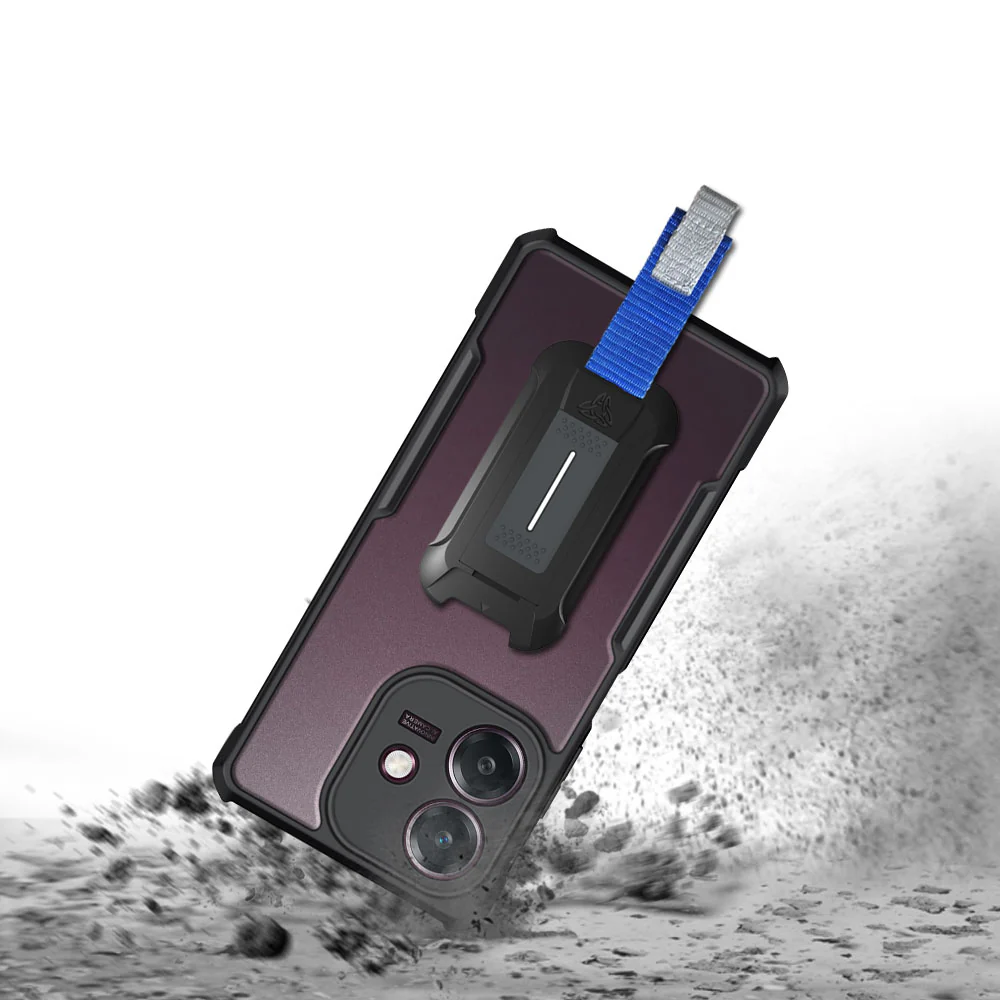TX-OP24-A3X |  OPPO A3x 4G / A3x 5G Case | Slim Shockproof Case w/ KEY Mount & Carabiner - Image 8
