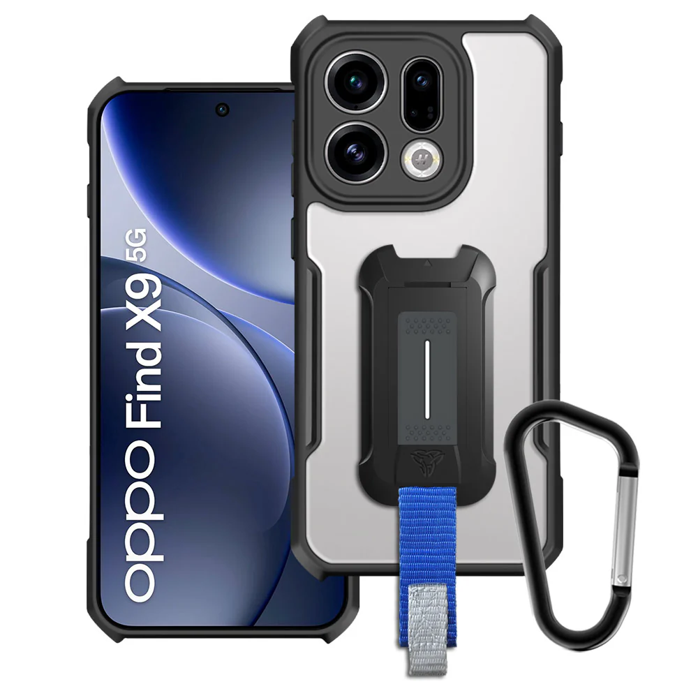 TX-OP25-FX9 |  OPPO Find X9 5G Case | Slim Shockproof Case w/ KEY Mount & Carabiner