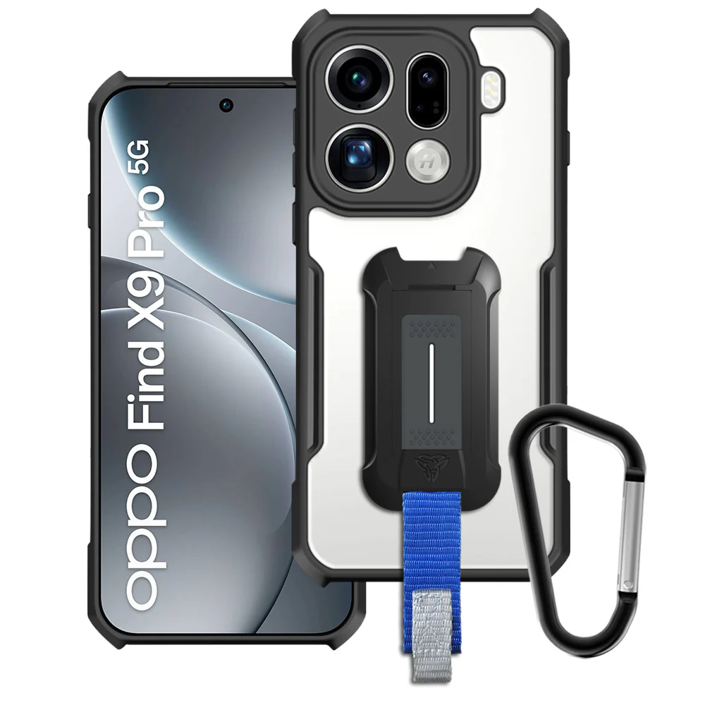 TX-OP25-FX9PRO |  OPPO Find X9 Pro 5G Case | Slim Shockproof Case w/ KEY Mount & Carabiner