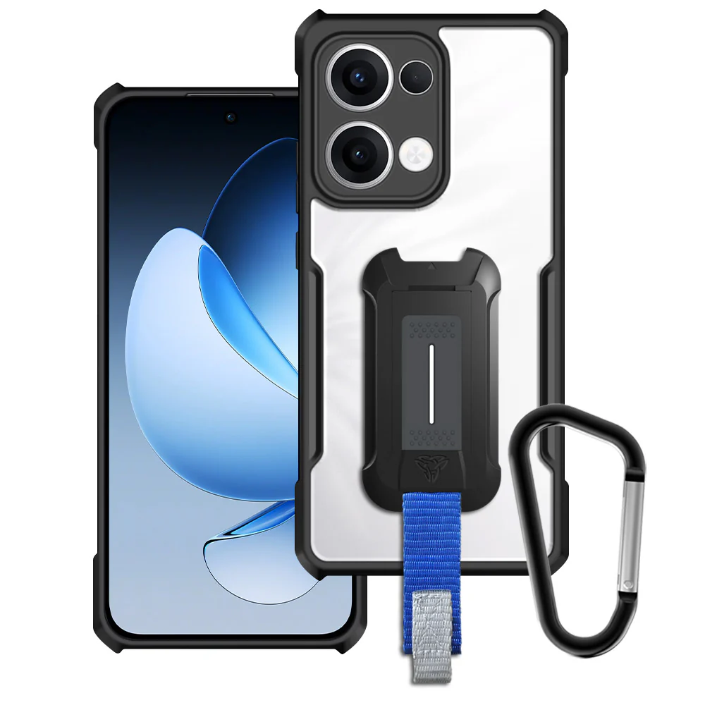 TX-OP25-RN13 |  OPPO Reno13 5G Case | Slim Shockproof Case w/ KEY Mount & Carabiner