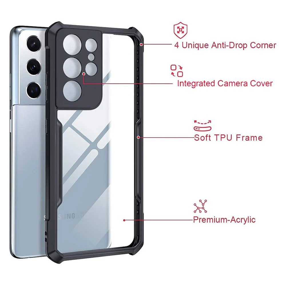 TX-SS21-S21U | Samsung Galaxy S21 Ultra 5G SM-G998 Case | Slim Shockproof Case w/ KEY Mount & Carabiner - Image 7