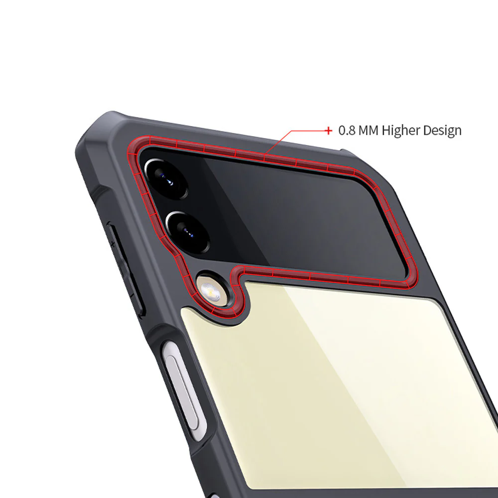 TX-SS21-ZFLIP35G | Samsung Galaxy Z Flip3 5G SM-F711 Case | Slim Shockproof Case w/ KEY Mount & Carabiner - Image 8