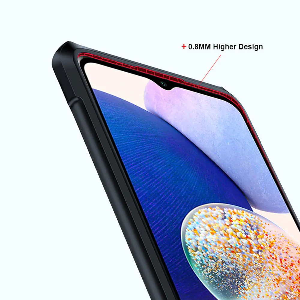 TX-SS22-A145G | Samsung Galaxy A14 5G SM-A146 / A14 4G SM-A145 Case | Slim Shockproof Case w/ KEY Mount & Carabiner - Image 8