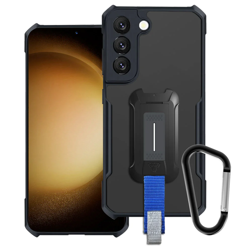 TX-SS23-S23P | Samsung Galaxy S23 Plus SM-S916 Case | Slim Shockproof Case w/ KEY Mount & Carabiner