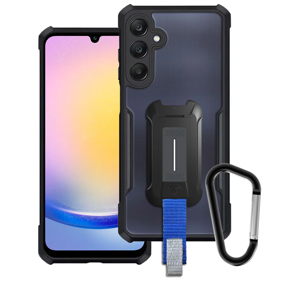 TX-SS24-A255G | Samsung Galaxy A25 5G SM-A256 Case | Slim Shockproof Case w/ KEY Mount & Carabiner