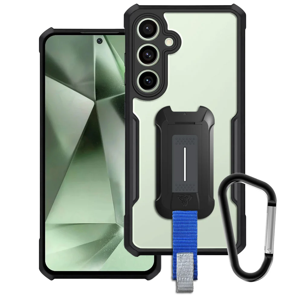 TX-SS24-S24FE | Samsung Galaxy S24 FE SM-S721 Case | Slim Shockproof Case w/ KEY Mount & Carabiner