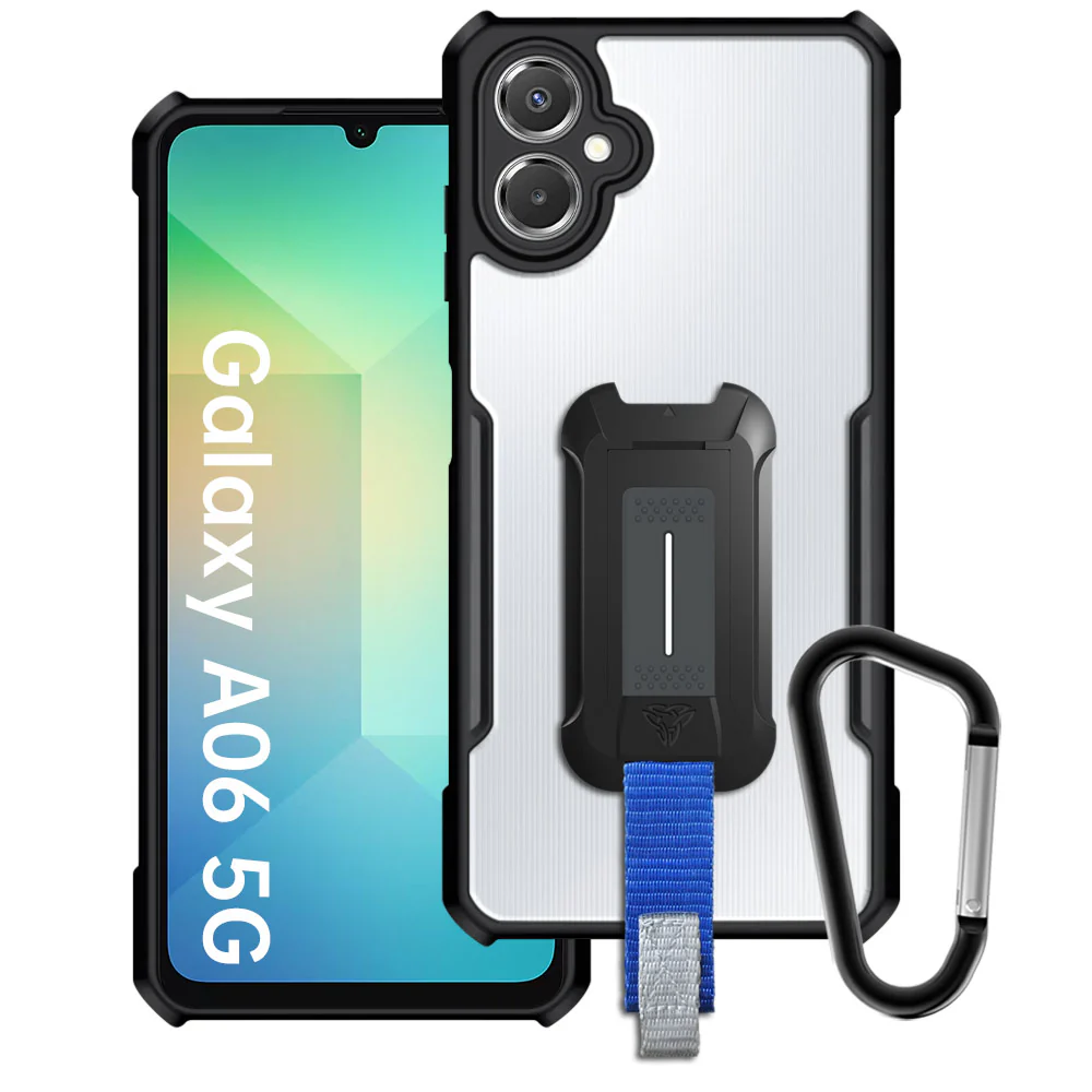 TX-SS25-A065G | Samsung Galaxy A06 5G SM-A066 Case | Slim Shockproof Case w/ KEY Mount & Carabiner