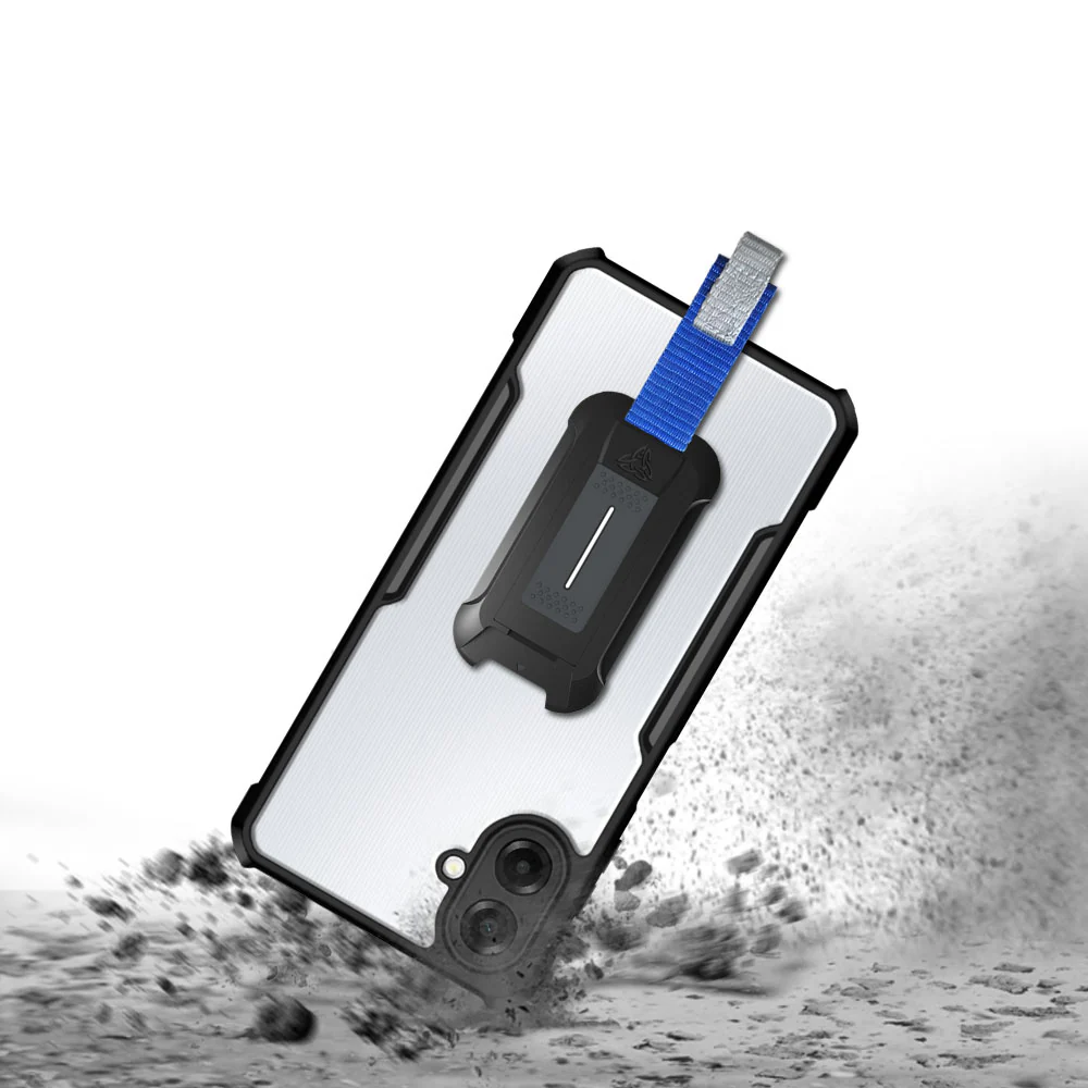 TX-SS25-A074G | Samsung Galaxy A07 4G SM-A075 Case | Slim Shockproof Case w/ KEY Mount & Carabiner - Image 8