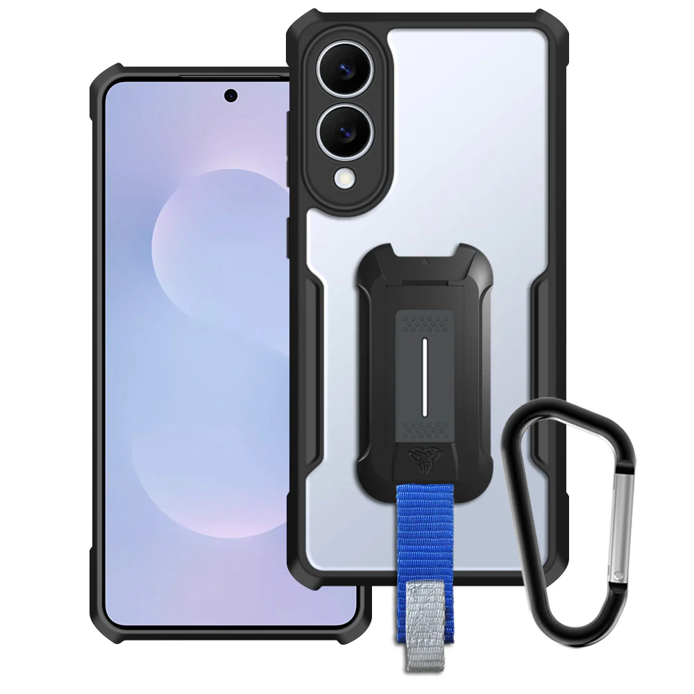 TX-SS25-S25E | Samsung Galaxy S25 Edge SM-S937 Case | Slim Shockproof Case w/ KEY Mount & Carabiner