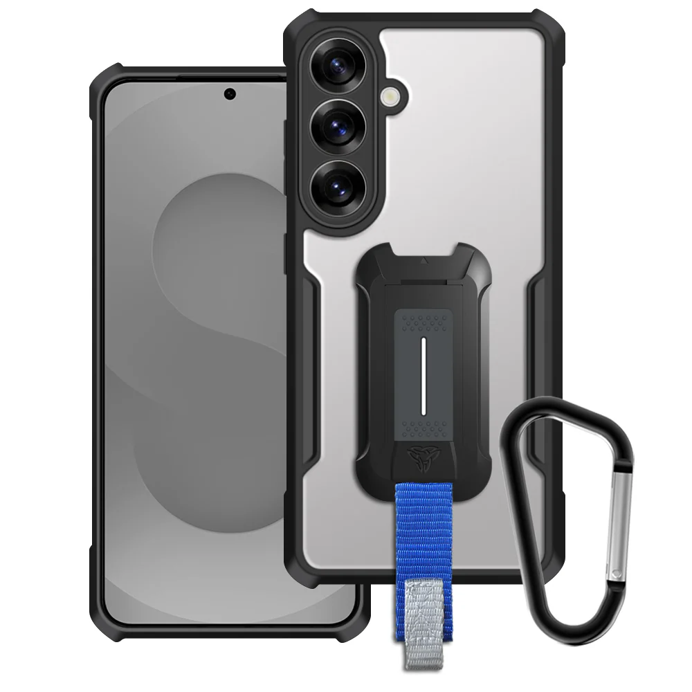 TX-SS25-S25FE | Samsung Galaxy S25 FE SM-S731 Case | Slim Shockproof Case w/ KEY Mount & Carabiner